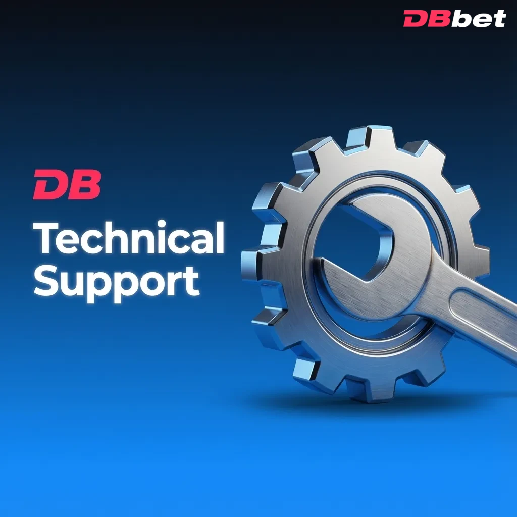 Illustration of DBBet technical support helping a user fix website, app, and game issues in Bangladesh