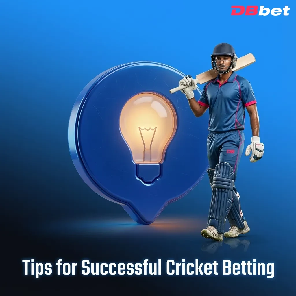Infographic on cricket betting tips: study stats, check pitch and weather, manage bankroll, focus markets, use site tools responsibly
