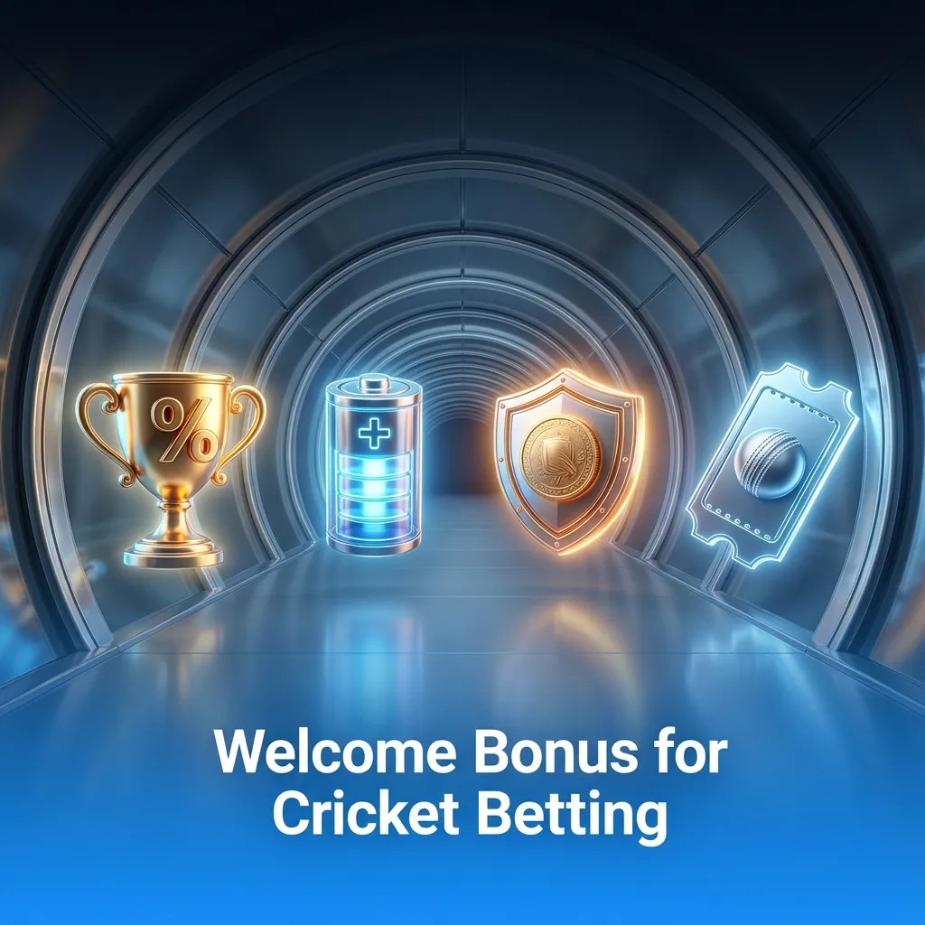 Welcome bonus banner for a Bangladesh cricket betting site, showing 100% first deposit offer and sports plus casino rewards.