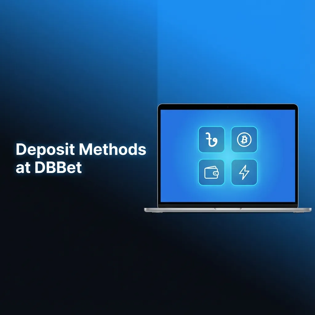 Illustration of DBBet deposit methods in Bangladesh, showing mobile wallet, bank card, and bank transfer icons