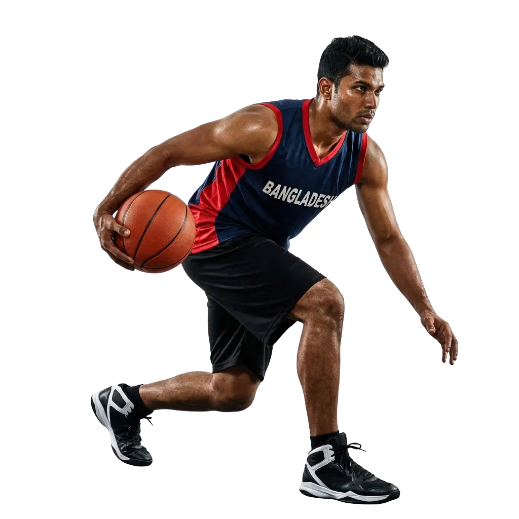 Illustration of DBBet Bangladesh interface showing sports betting and casino games on desktop and mobile screens