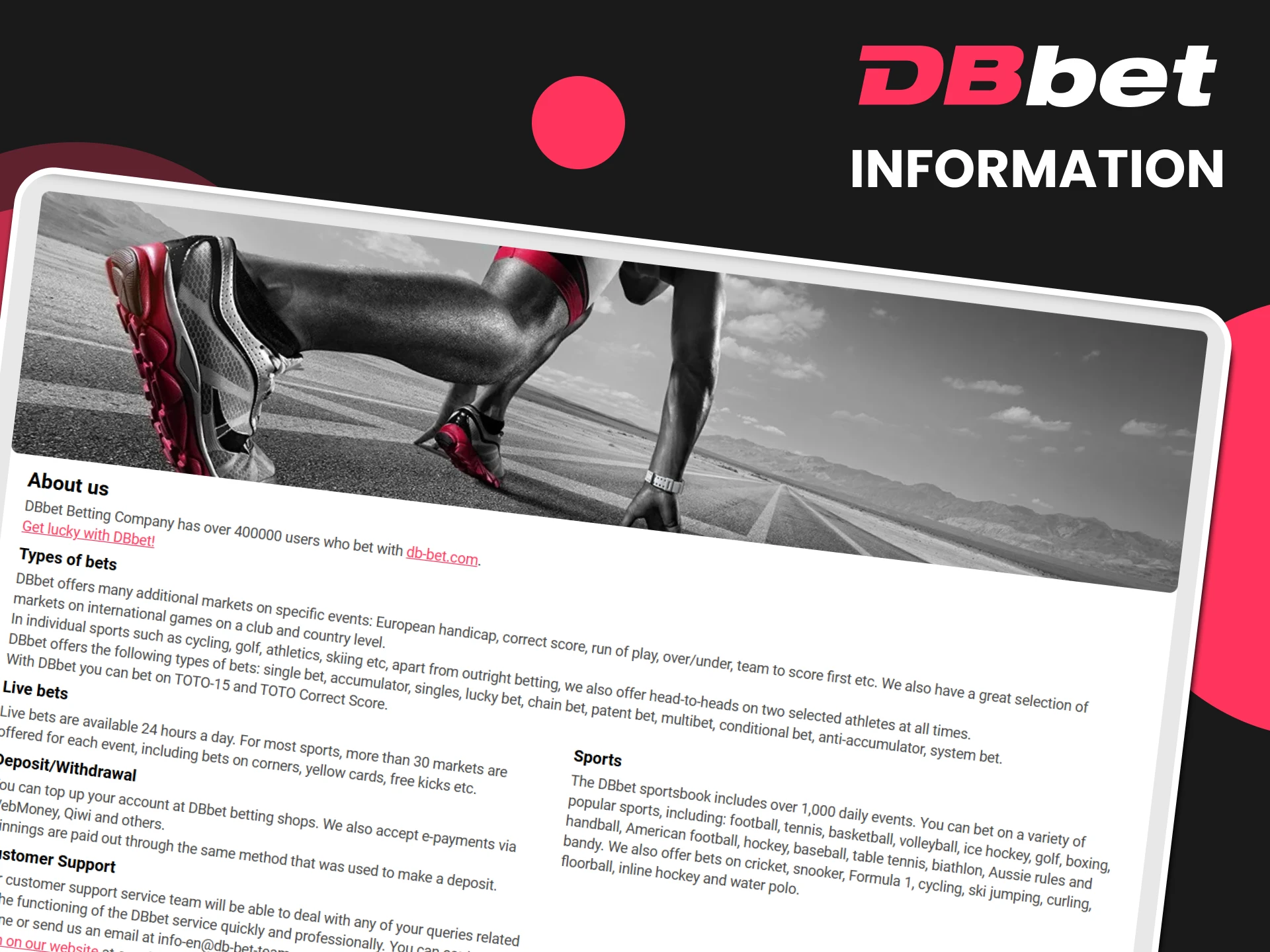 Explore information about the DBbet website.