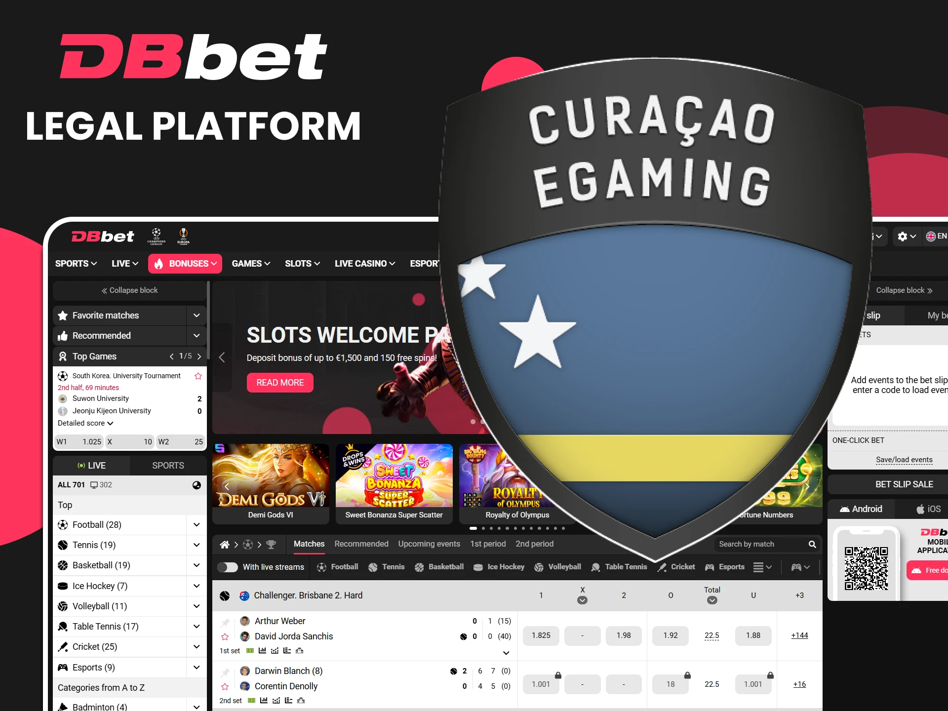 DBbet is a legal platform.