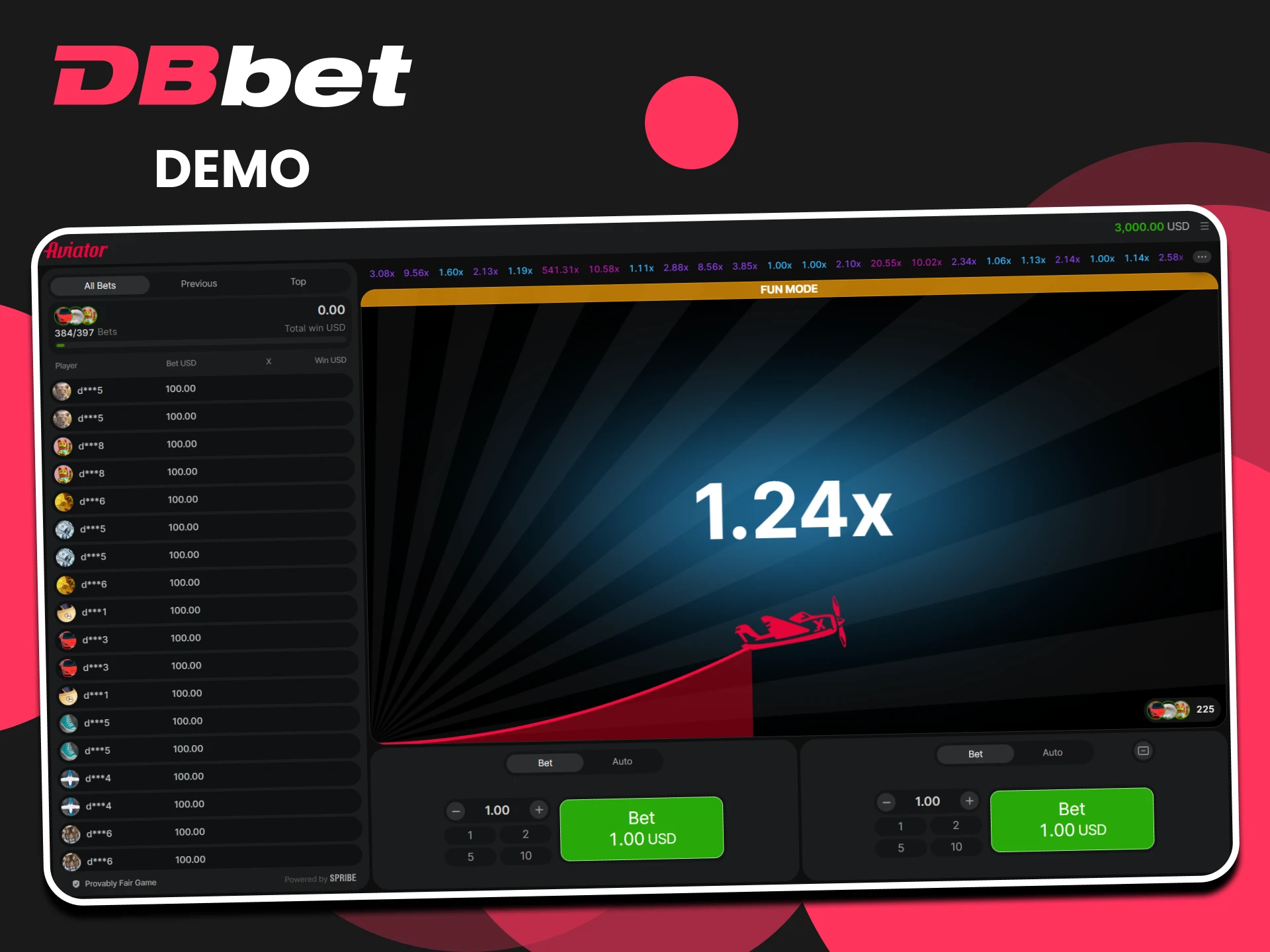 Practice your skills in the Aviator demo version from DBbet.