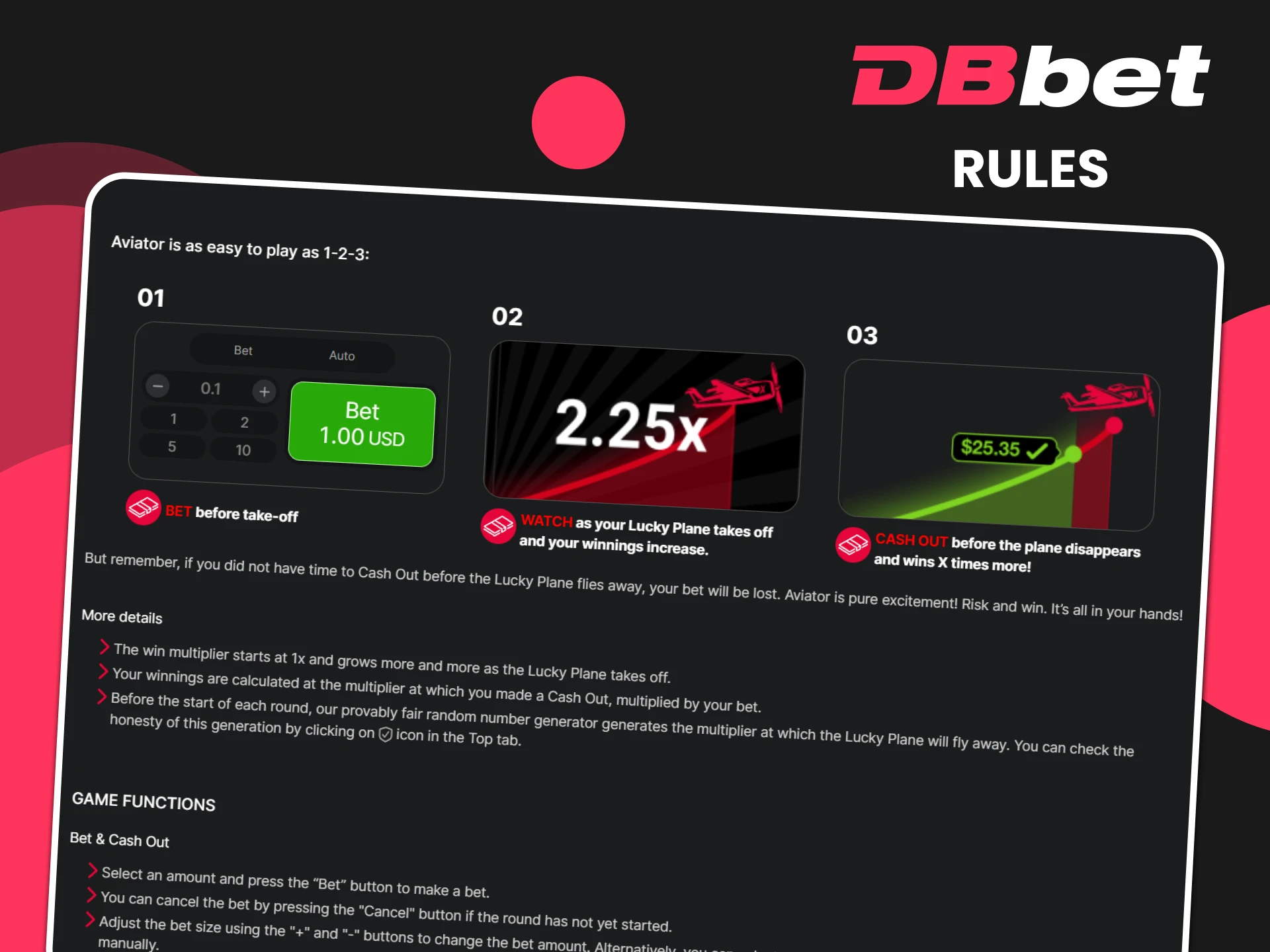 Learn the rules of the Aviator game on DBbet.
