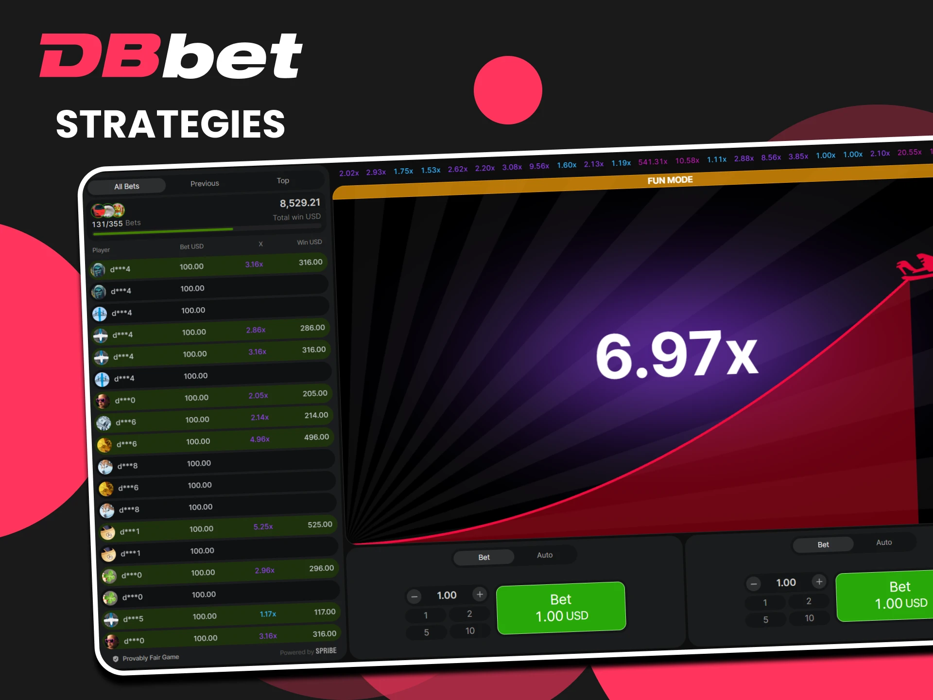 We will provide winning strategies for the Aviator game from DBbet.