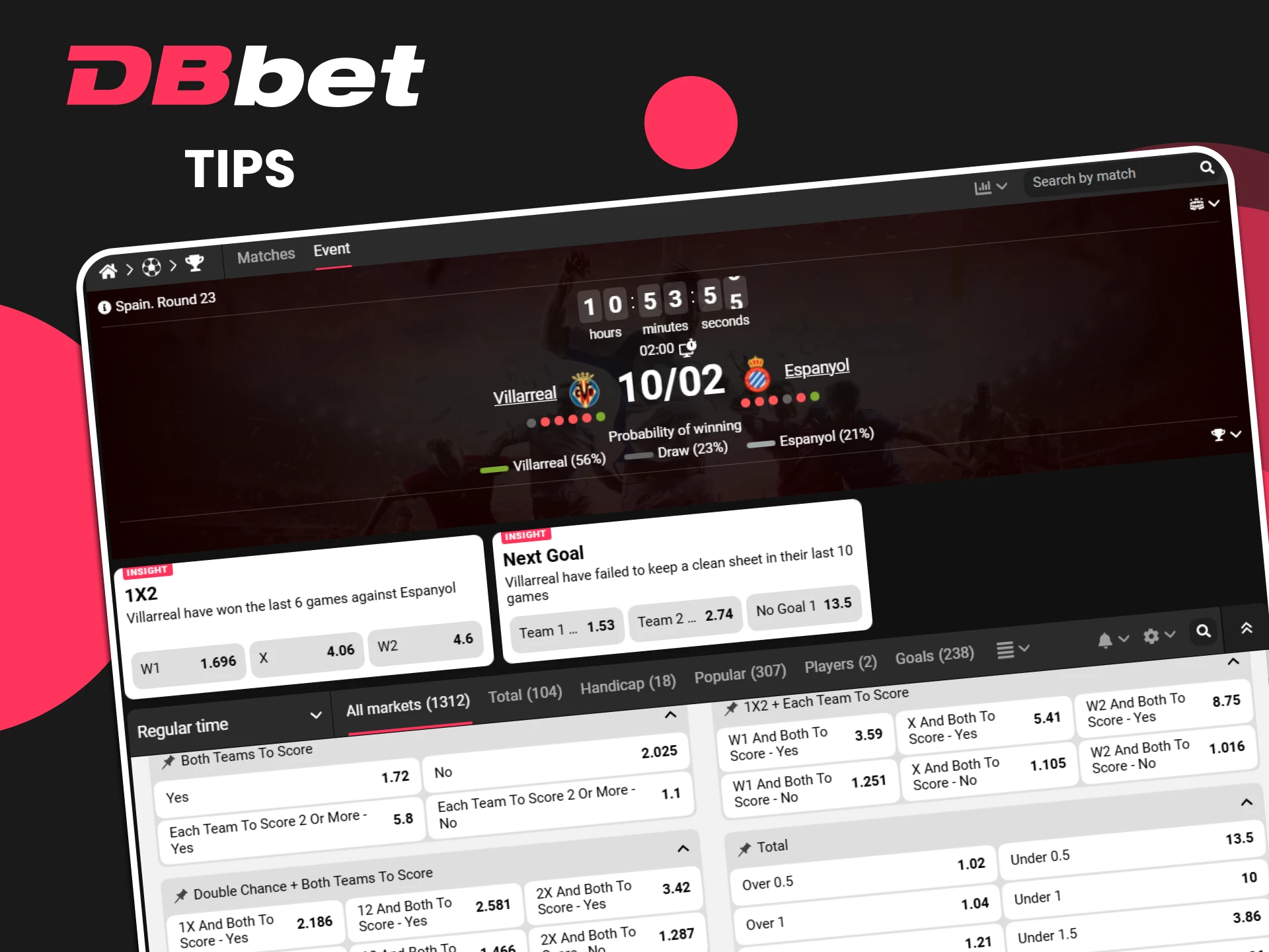 Explore football betting tips from DBbet.