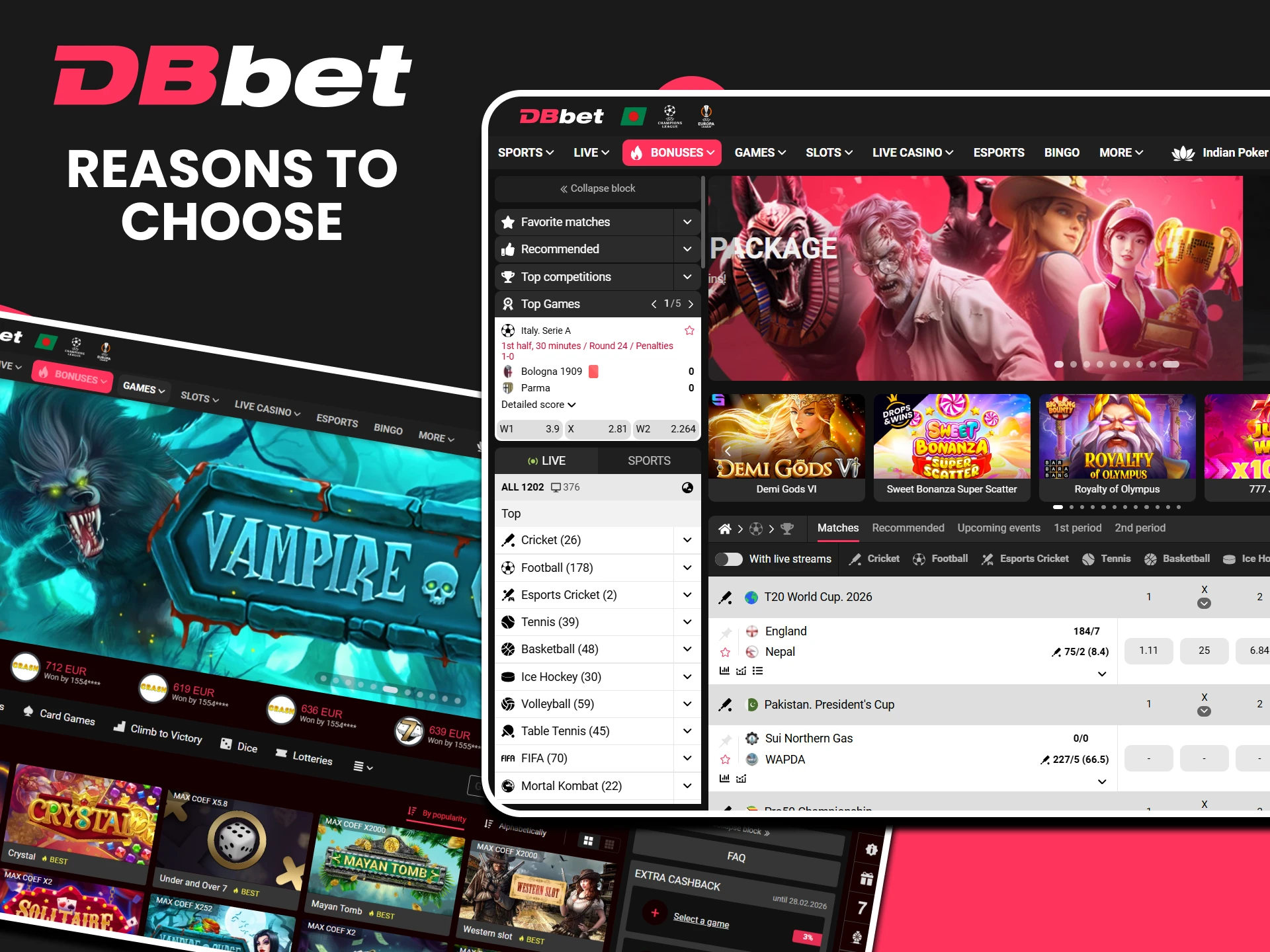 A large number of users already choose DBbet.