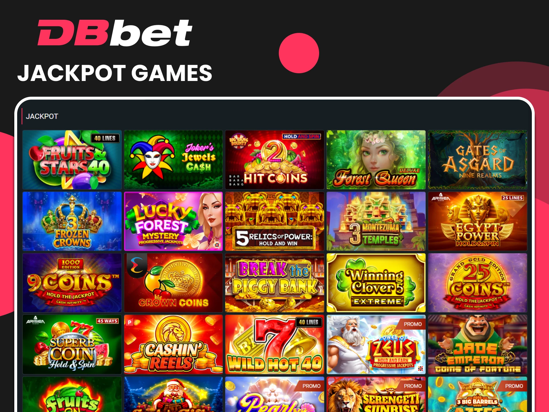 Win the jackpot on the DBbet website.