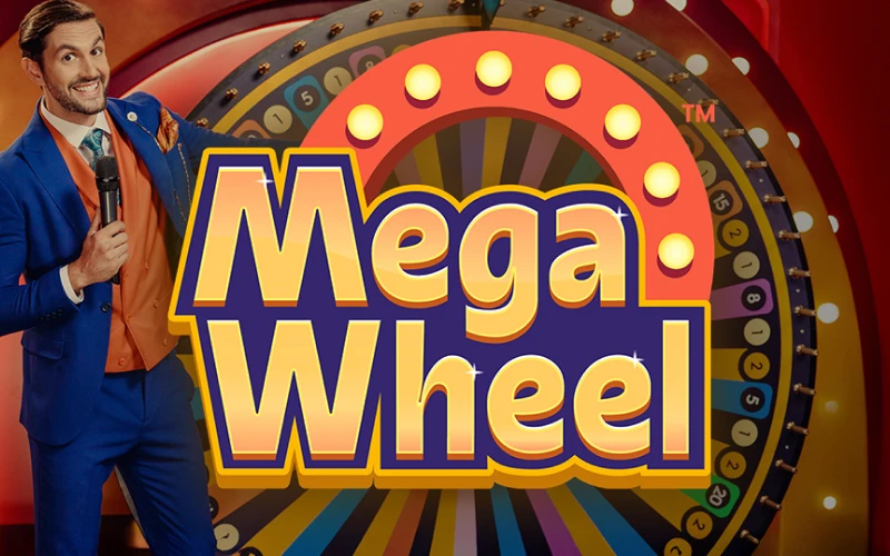 Exciting Mega Wheel live casino game show featured on the DBbet site.