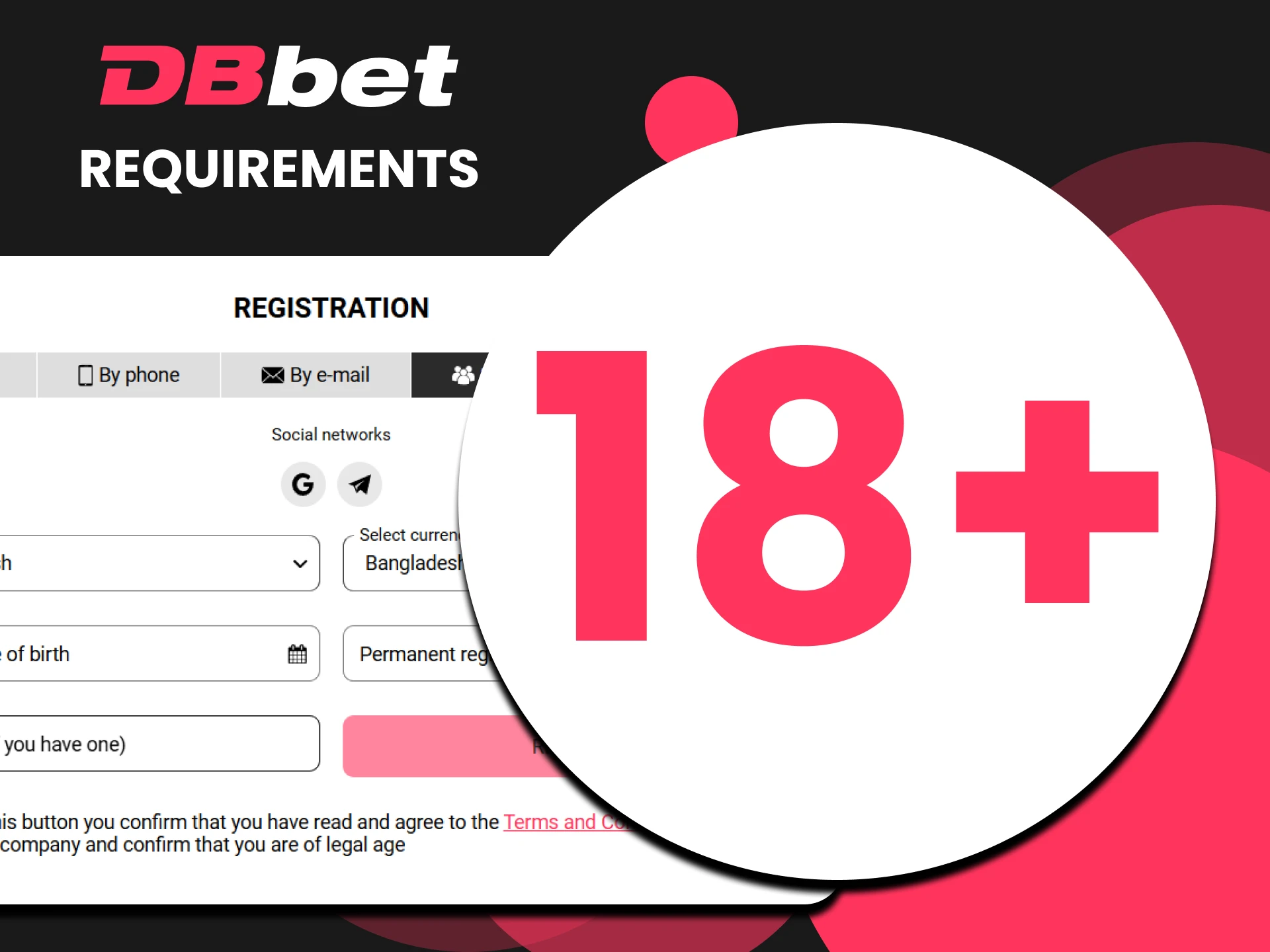 Review the registration requirements on the DBbet website.